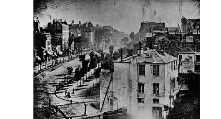 Daguerotype of Paris street